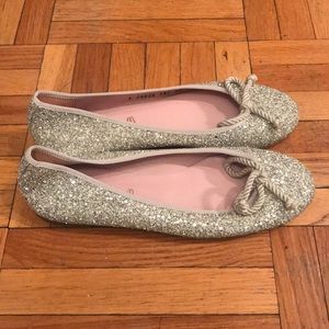 Sparkly ballerina flats